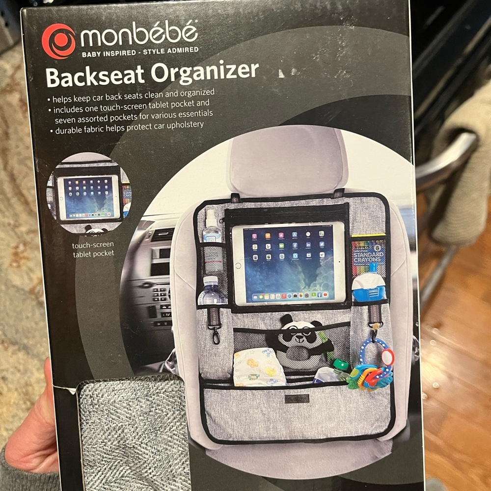 Gray Backseat Organizer